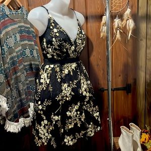 Express Dress. Black laced layered dress.